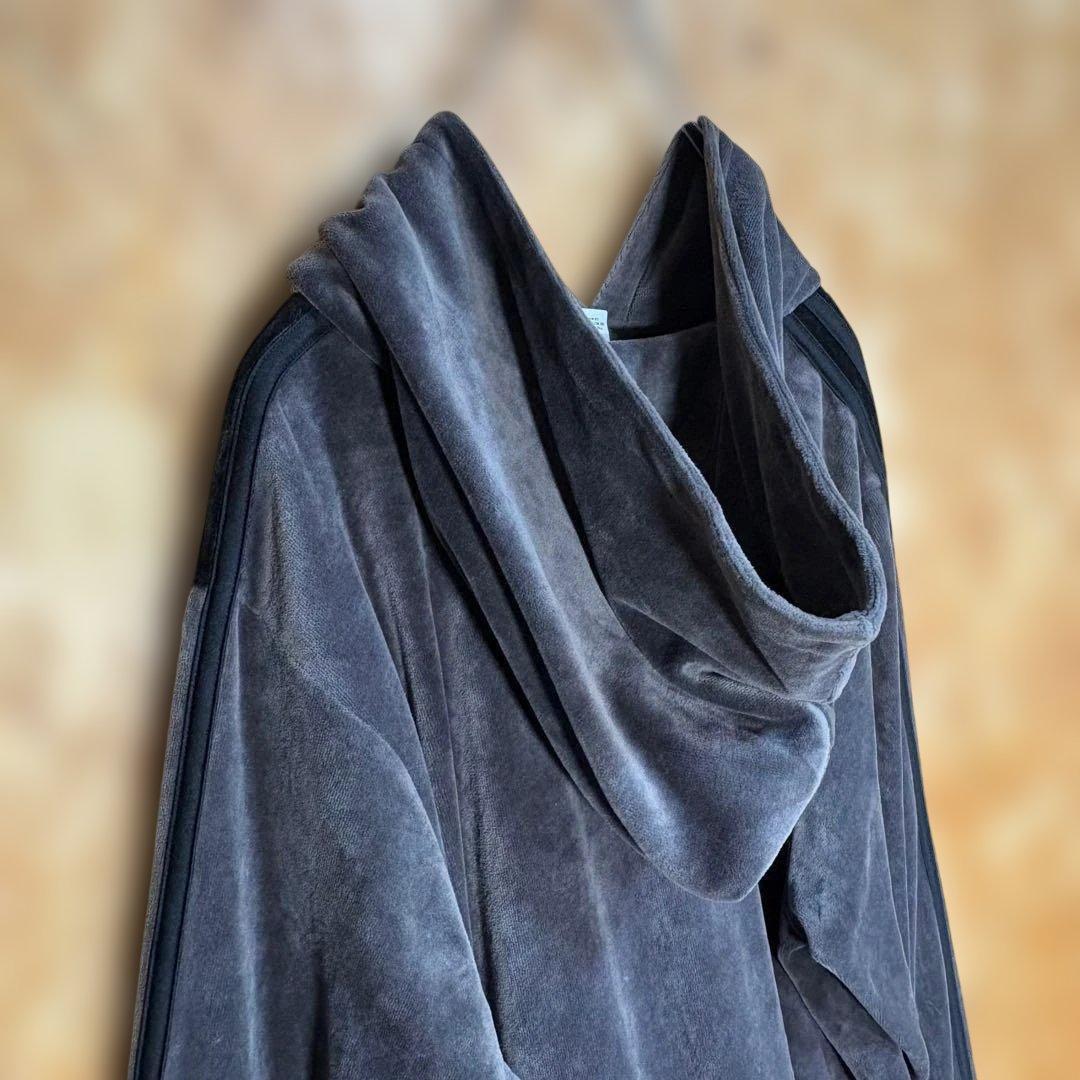 アディダス adidas ベロアトラックジャケット パーカー XLバイカラー