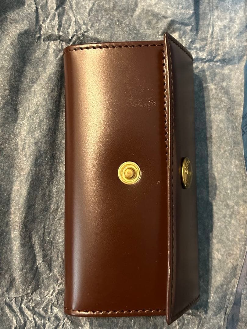 ETTINGER ブラウン レザー キーケース