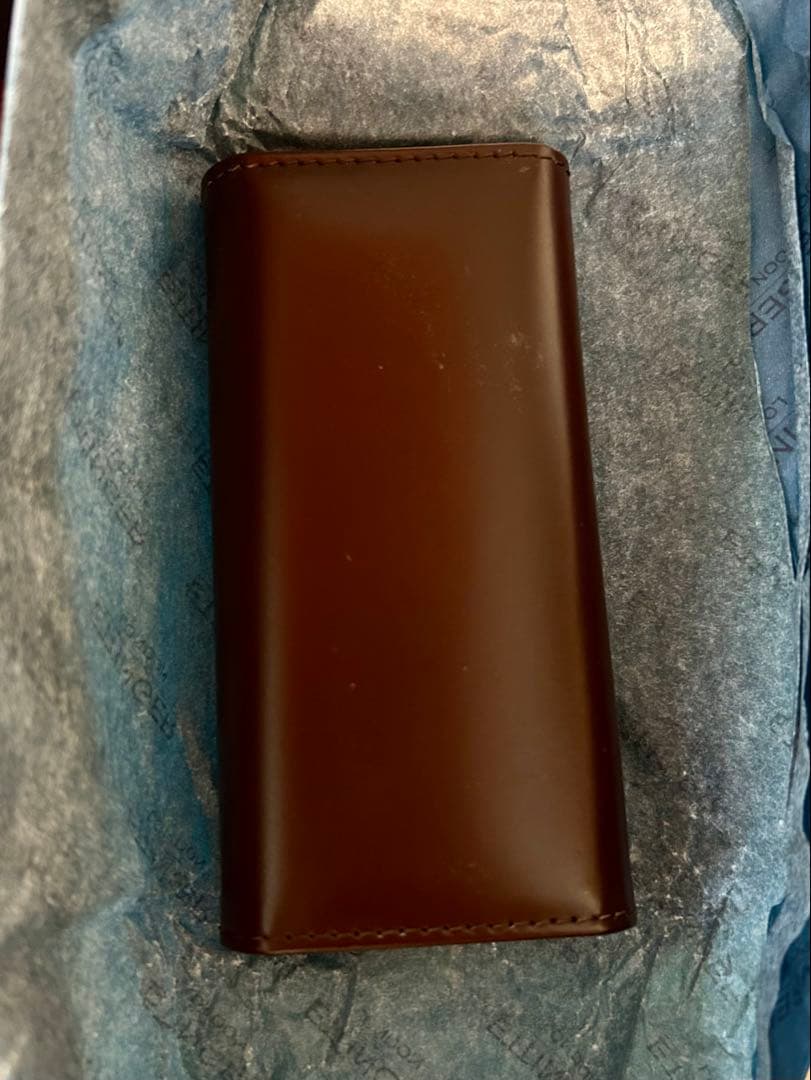 ETTINGER ブラウン レザー キーケース