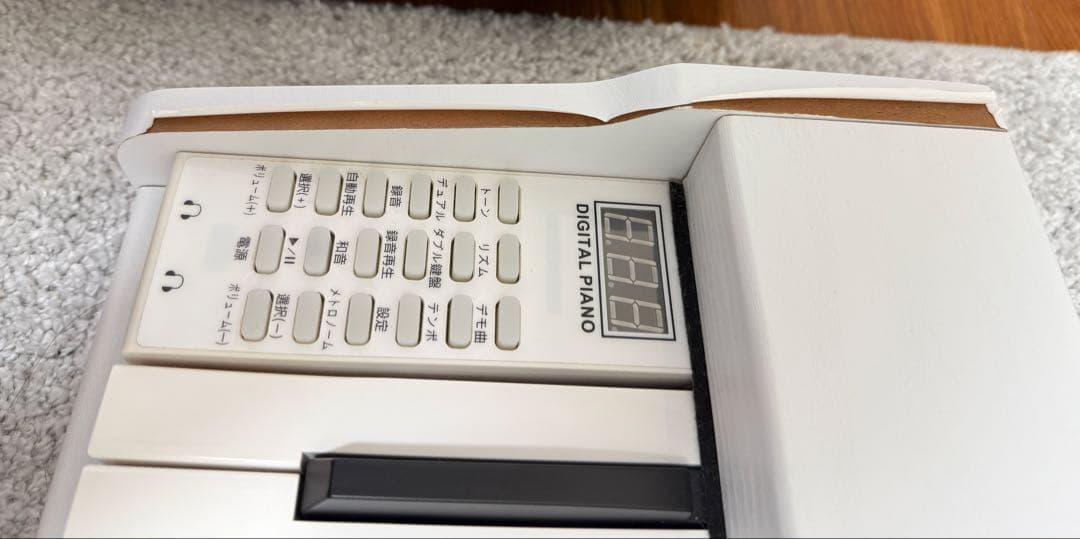 電子ピアノ　88鍵盤　給電タイプ　木目調ボディ