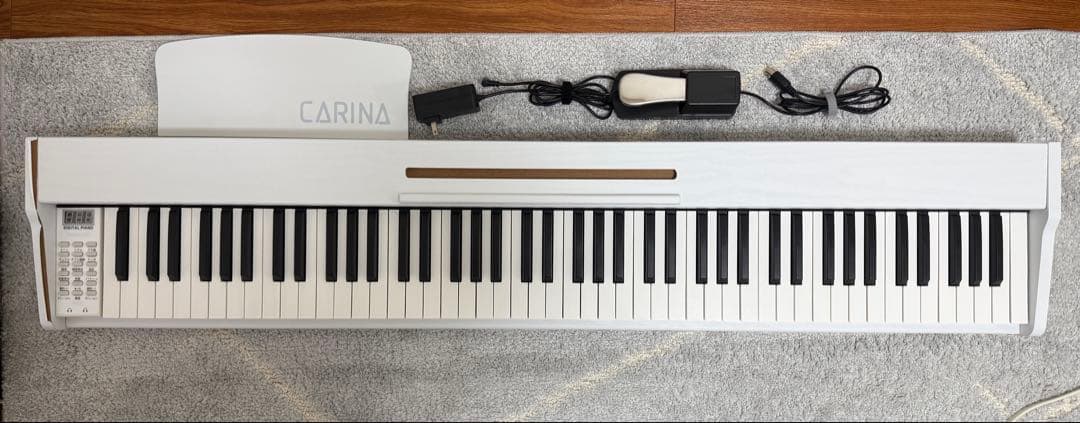 電子ピアノ　88鍵盤　給電タイプ　木目調ボディ