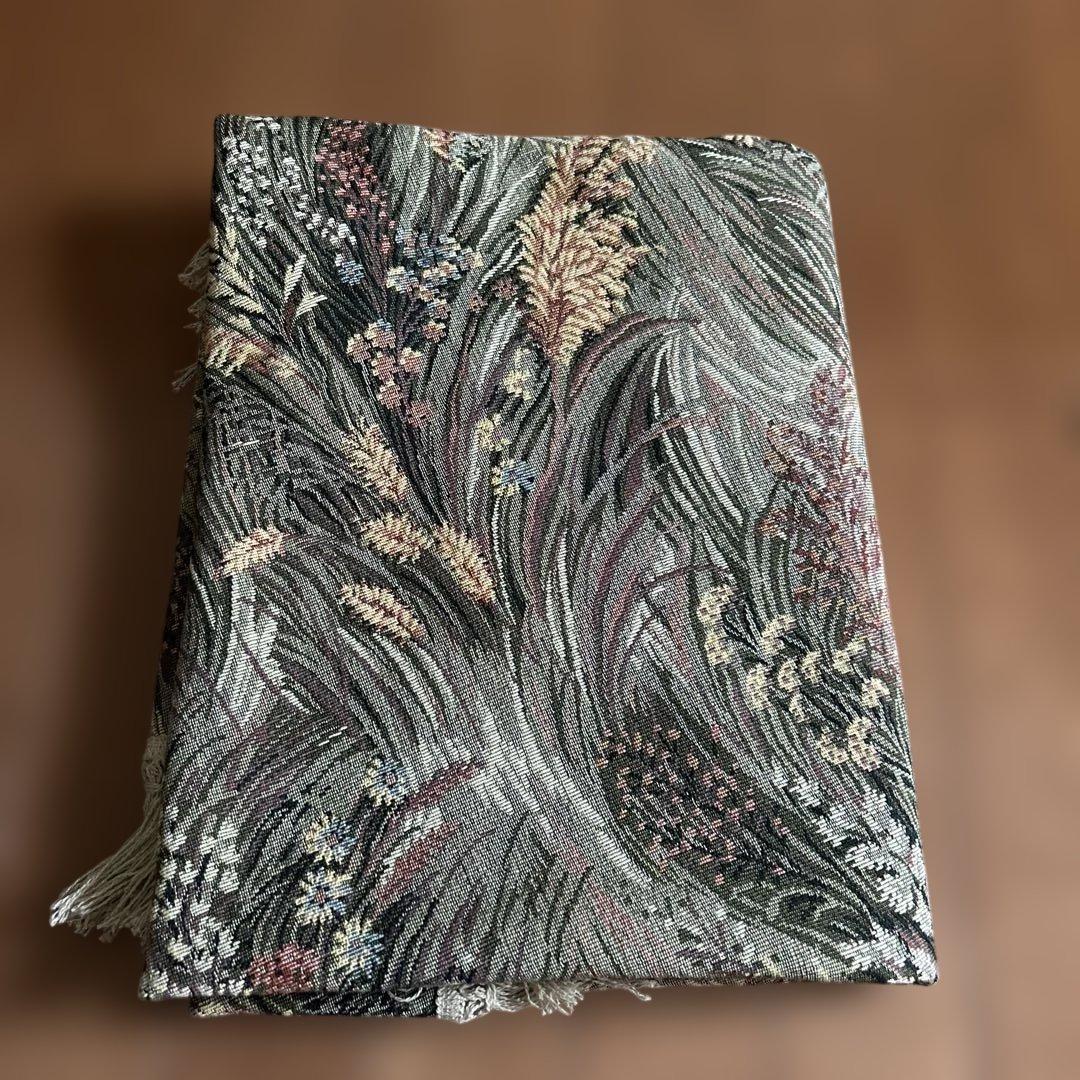 旧西ドイツ製　ゴブラン織円形テーブルクロス 150cm 70’sヴィンテージ