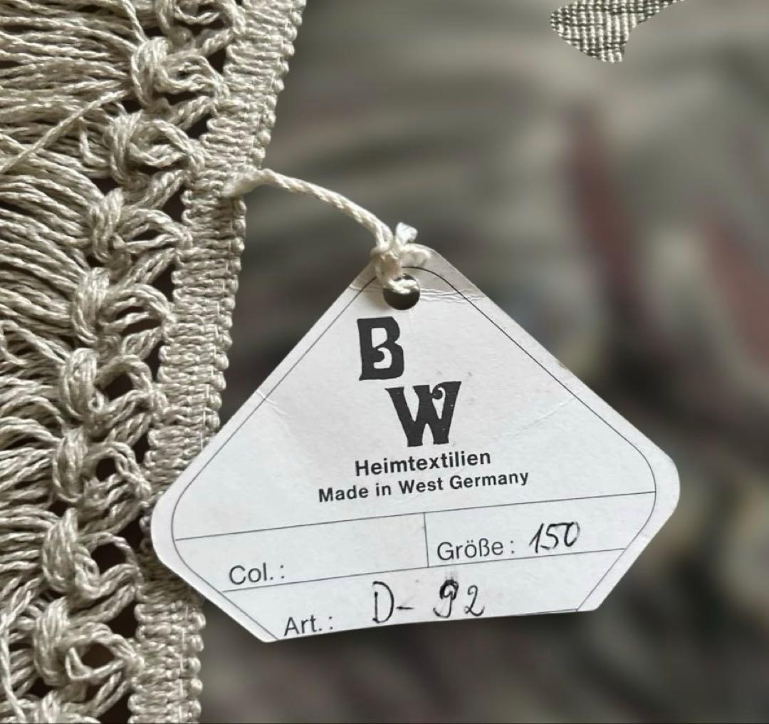 旧西ドイツ製　ゴブラン織円形テーブルクロス 150cm 70’sヴィンテージ