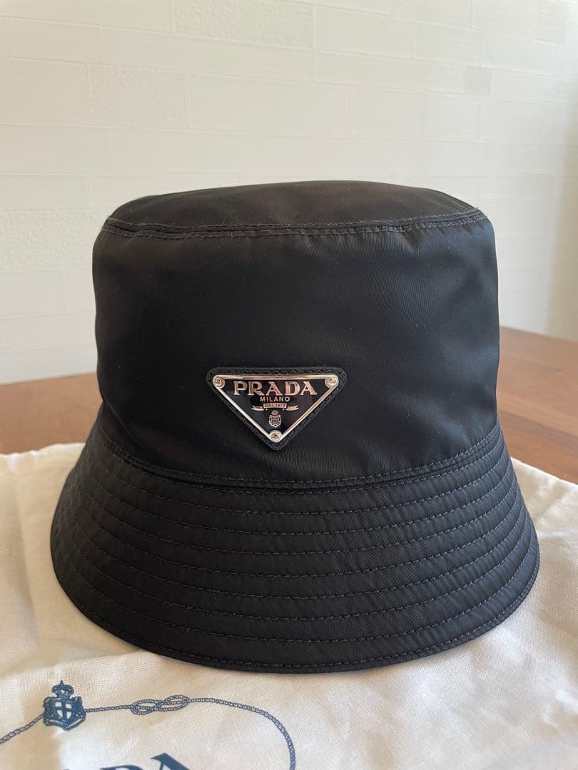 【美品】プラダ　Prada 帽子　Re-Nylon バケットハット