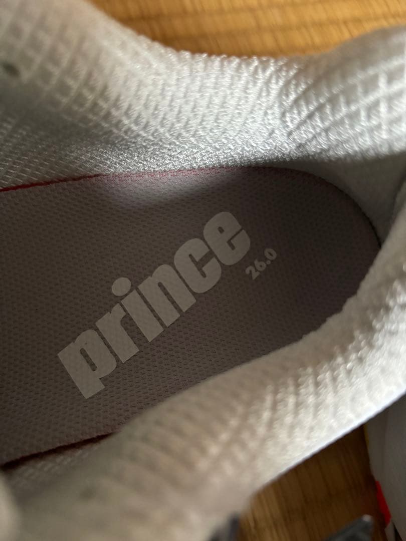 値下げ【新品未使用】prince テニスシューズ 26.0 ホワイト/イエロー