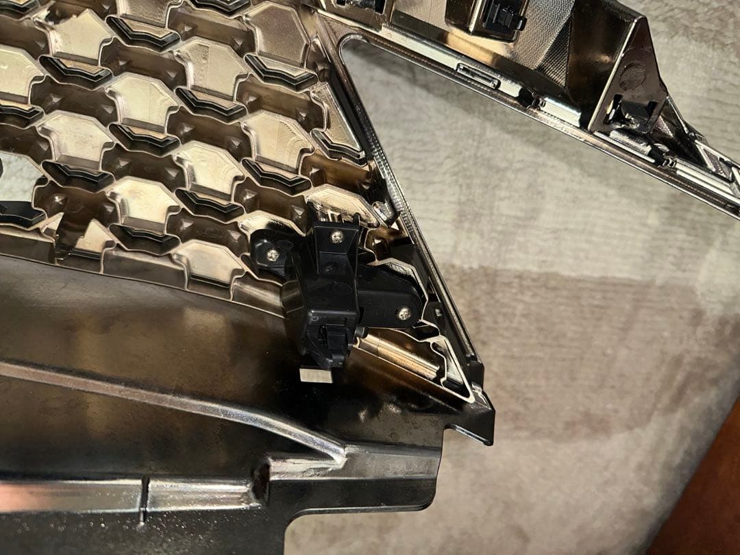 セレナオーテックC27純正前期ブラックソリッドメッシュグリル