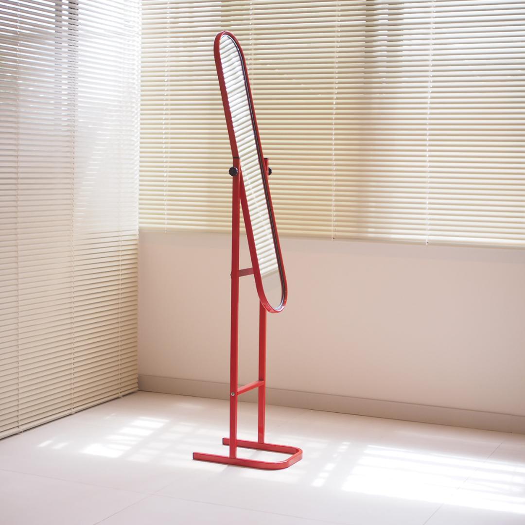 ミッドセンチュリー 80s レトロポップ スタンドミラー