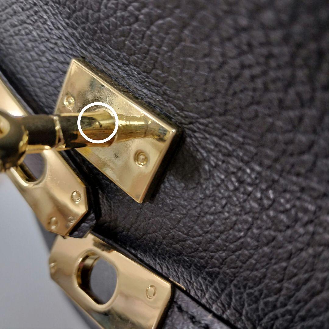 訳あり新品　AULENTTI　ワンハンドル金具付きbasketバック　牛革