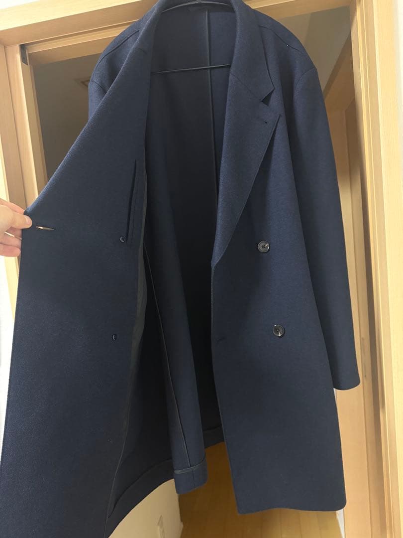 ナナナ様リクエスト　PLST プレシャスニットメルトンダブルブレストコート L