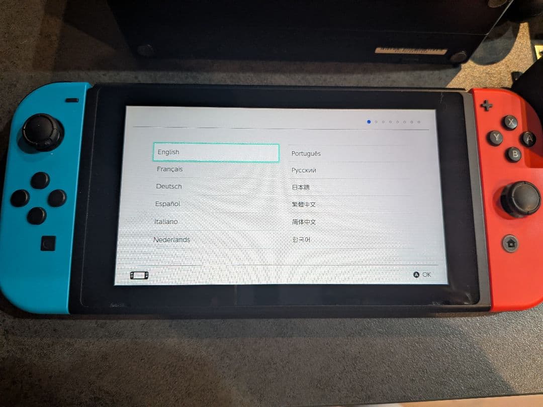 NintendoSwitch 初期版 Joy-Con青 赤 ジャンク品