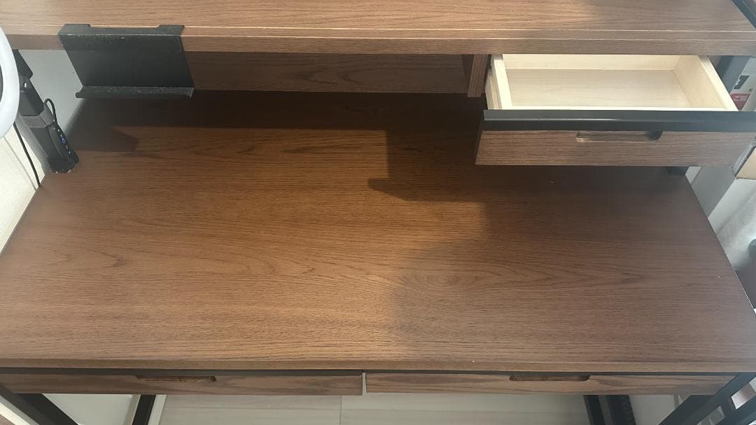 Koizumi Brost 学習机＆上棚セット701VBダークブラウン 送料込み