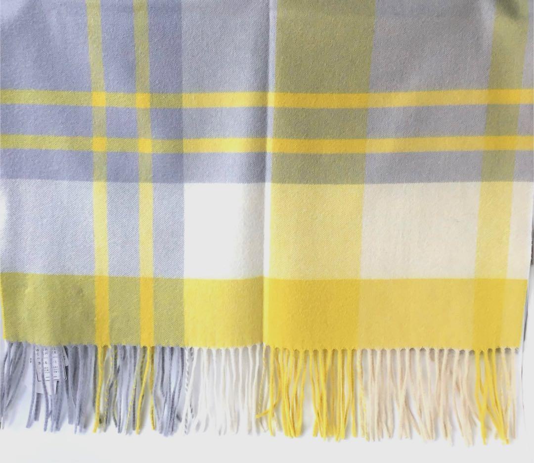 【新品】マッキントッシュフィロソフィー✨カシミヤ 大判 ストール チェック 60