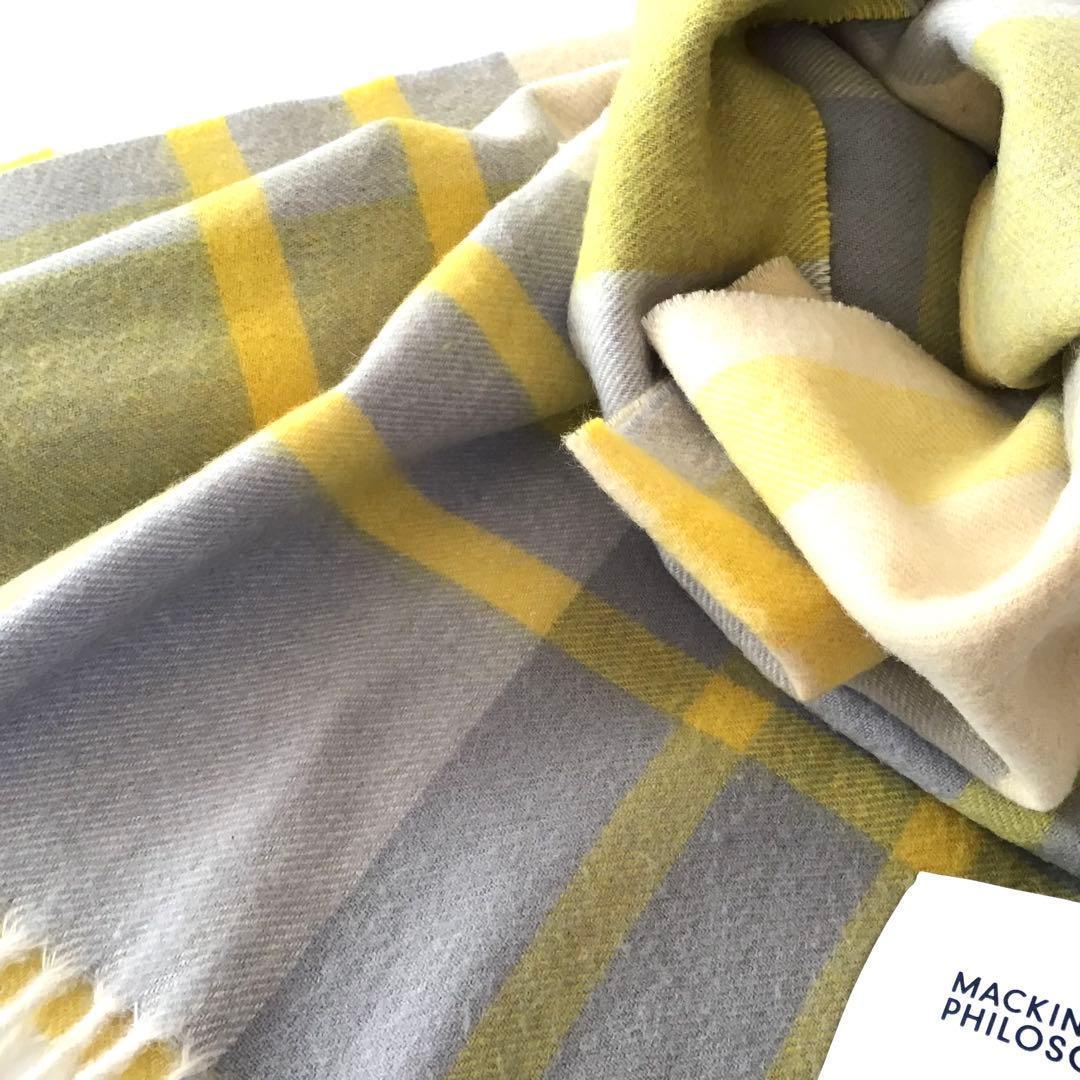 【新品】マッキントッシュフィロソフィー✨カシミヤ 大判 ストール チェック 60