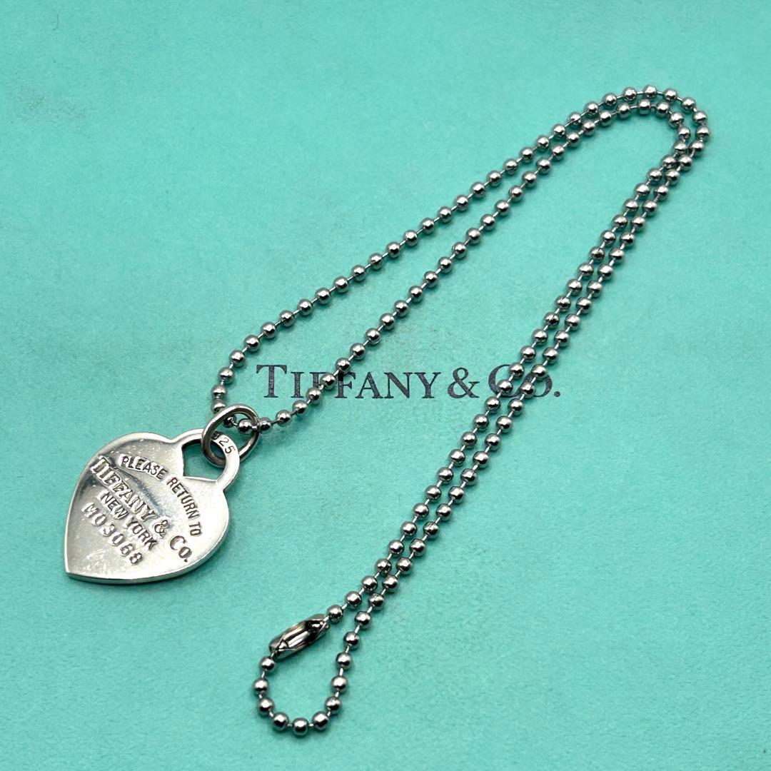 美品　ティファニー　リターントゥ　ハート　ネックレス　社外ボールチェーン