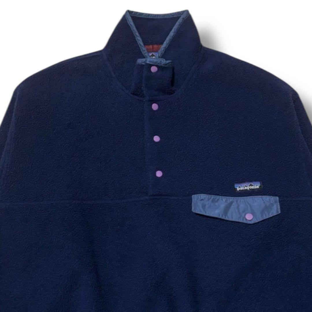 1990s USA製 Patagonia L パタゴニア スナップT シンチラ