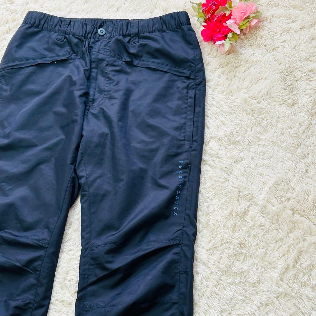 PEARLY GATES 防風防寒メンズナイロンパンツ　ネイビー　Lサイズ