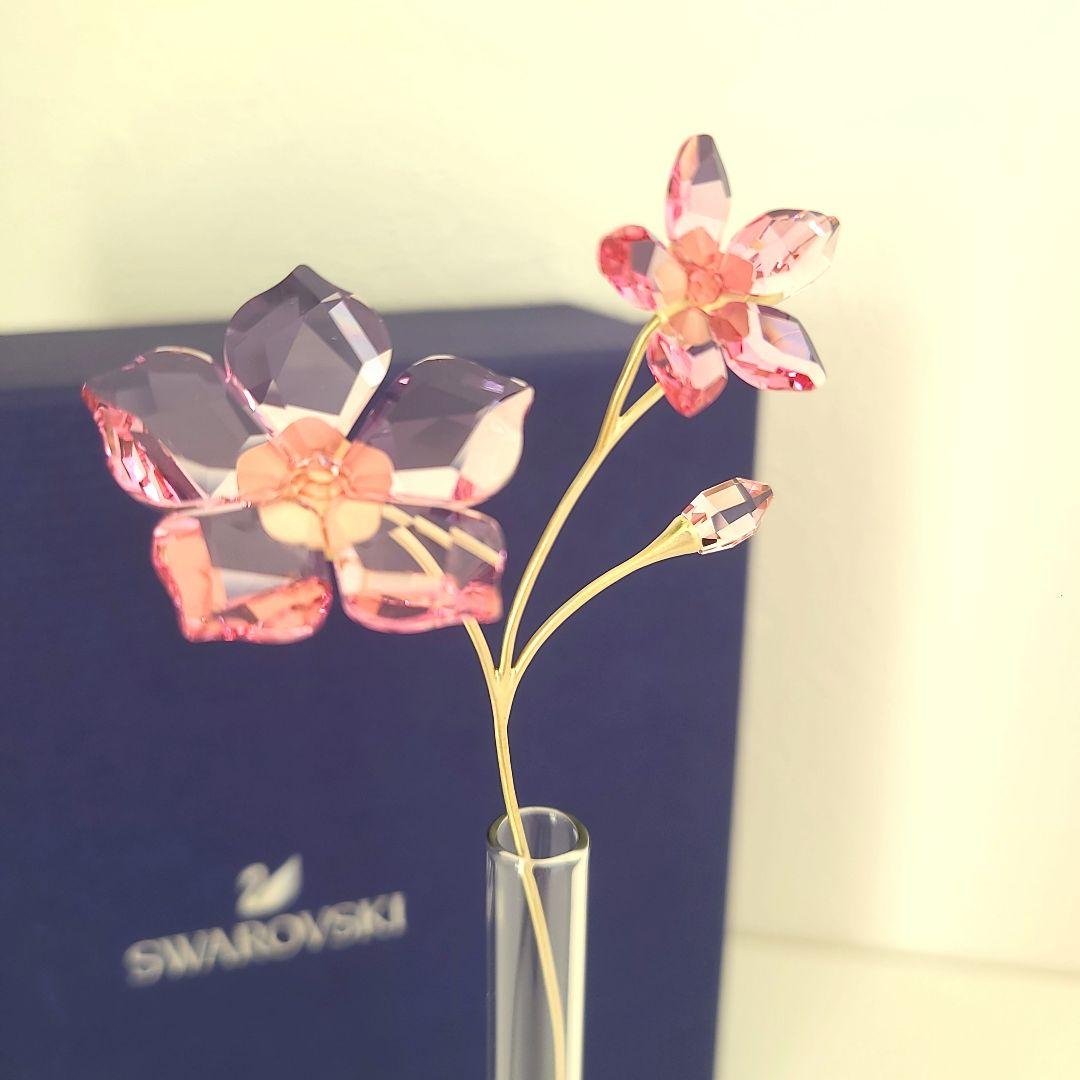 【新品未使用】Swarovski Garden Tales　桜& ベース