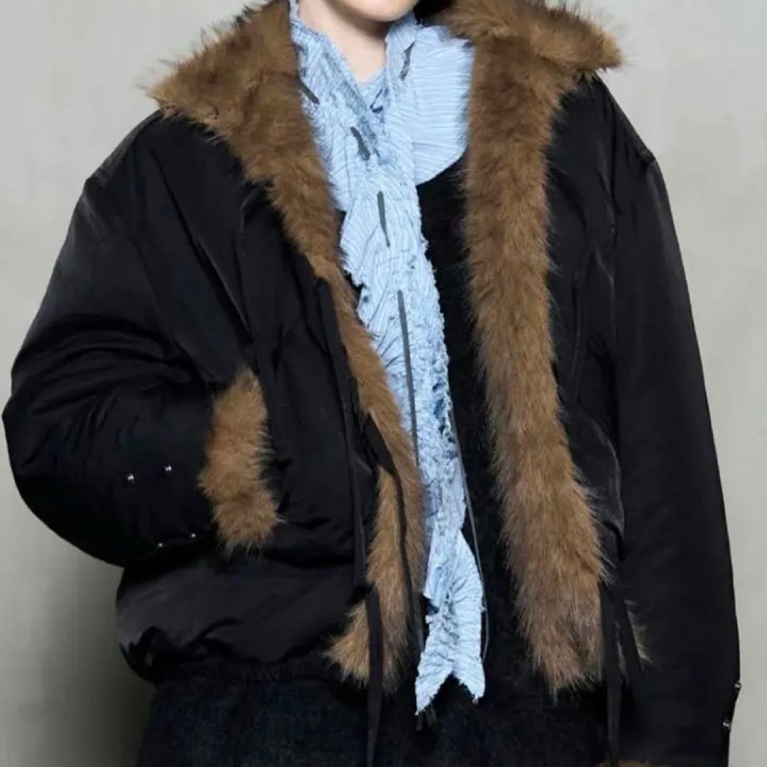 MAISON SPECIALリバーシブル ファーブルゾン