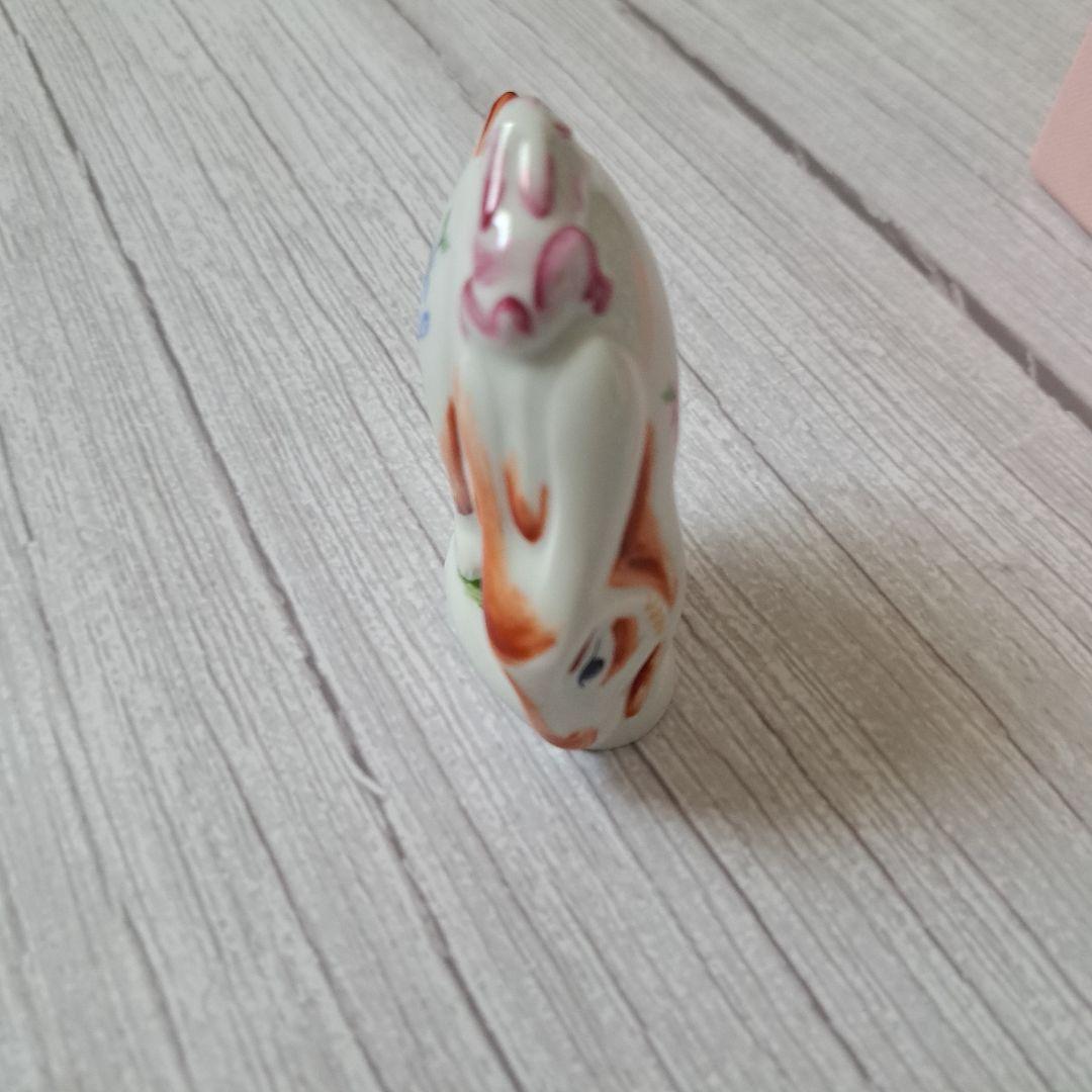 残１【新品未使用】マイセン　ミニ干支人形　卯　ウサギ　メス　イヤーコレクション