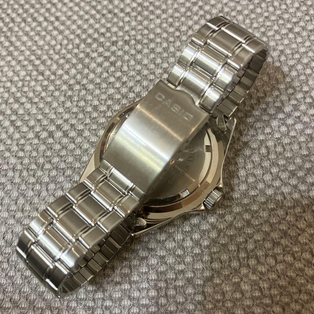 CASIO MTD-1010 ダイバーズ カシサブ 青ベゼル 腕時計 W6162
