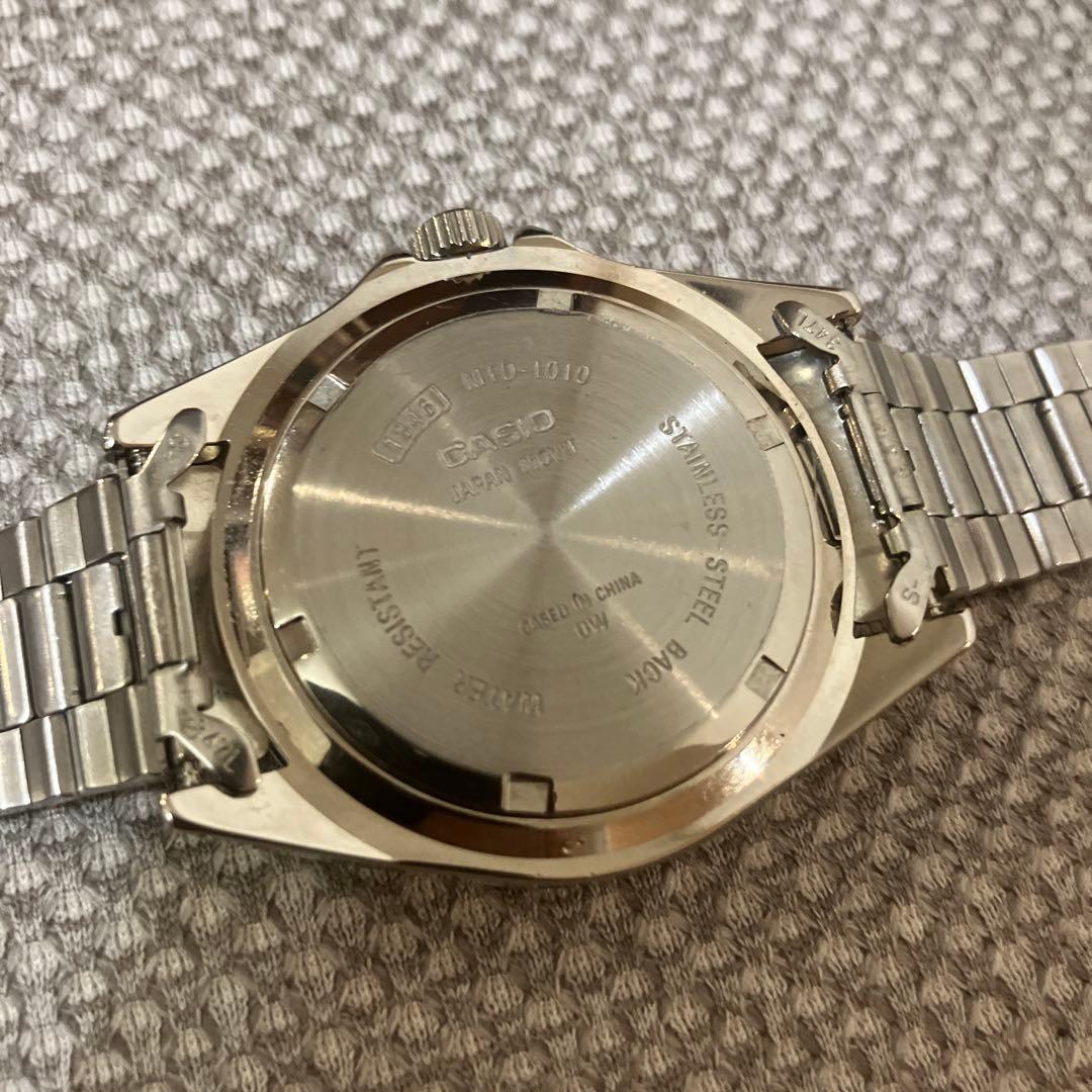 CASIO MTD-1010 ダイバーズ カシサブ 青ベゼル 腕時計 W6162