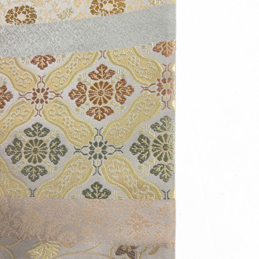 未着用　箔屋清兵衛　袋帯　名物裂文様　華紋　唐花　蜀江紋　着物　104a d