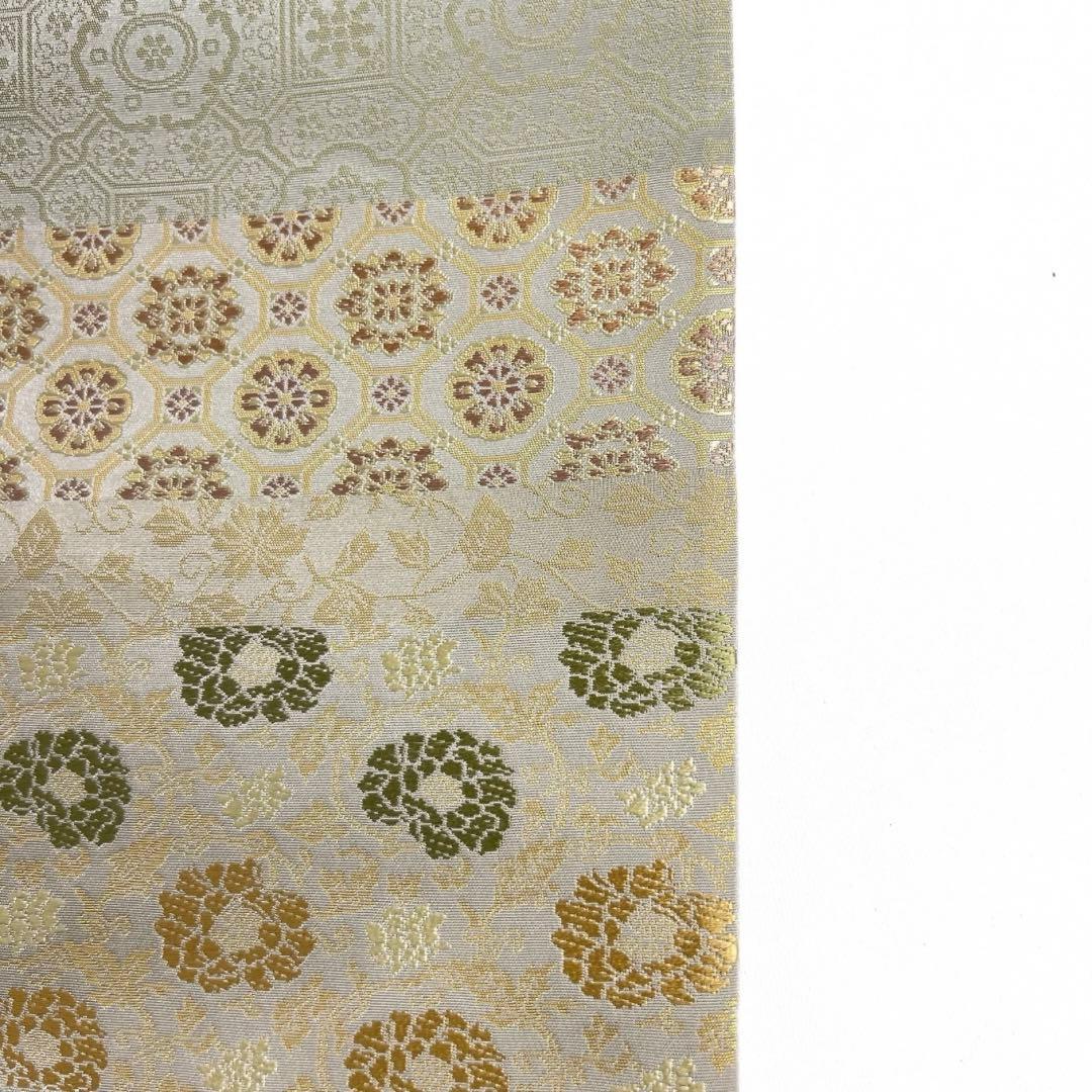 未着用　箔屋清兵衛　袋帯　名物裂文様　華紋　唐花　蜀江紋　着物　104a d