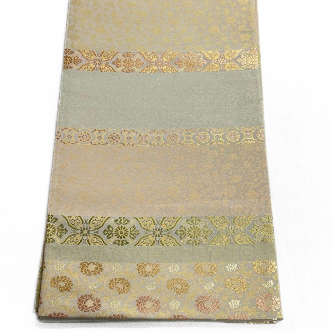 未着用　箔屋清兵衛　袋帯　名物裂文様　華紋　唐花　蜀江紋　着物　104a d