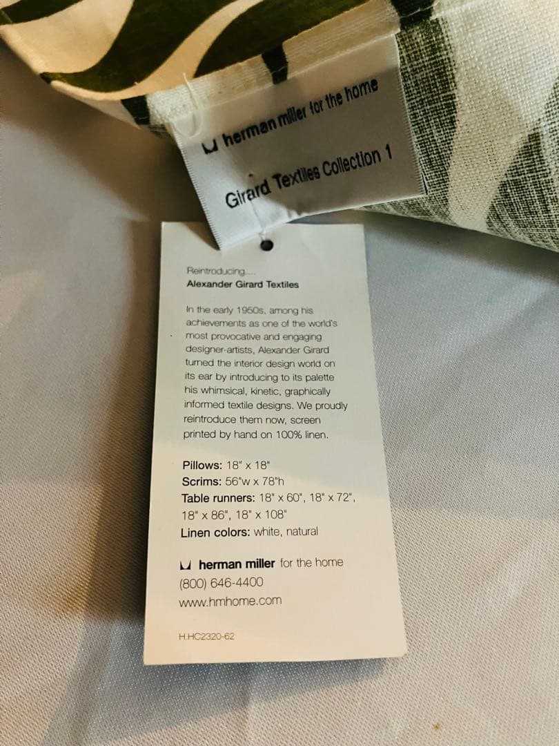 アレキサンダージラード　テーブルランナー ハーマンミラー　フォーザホーム