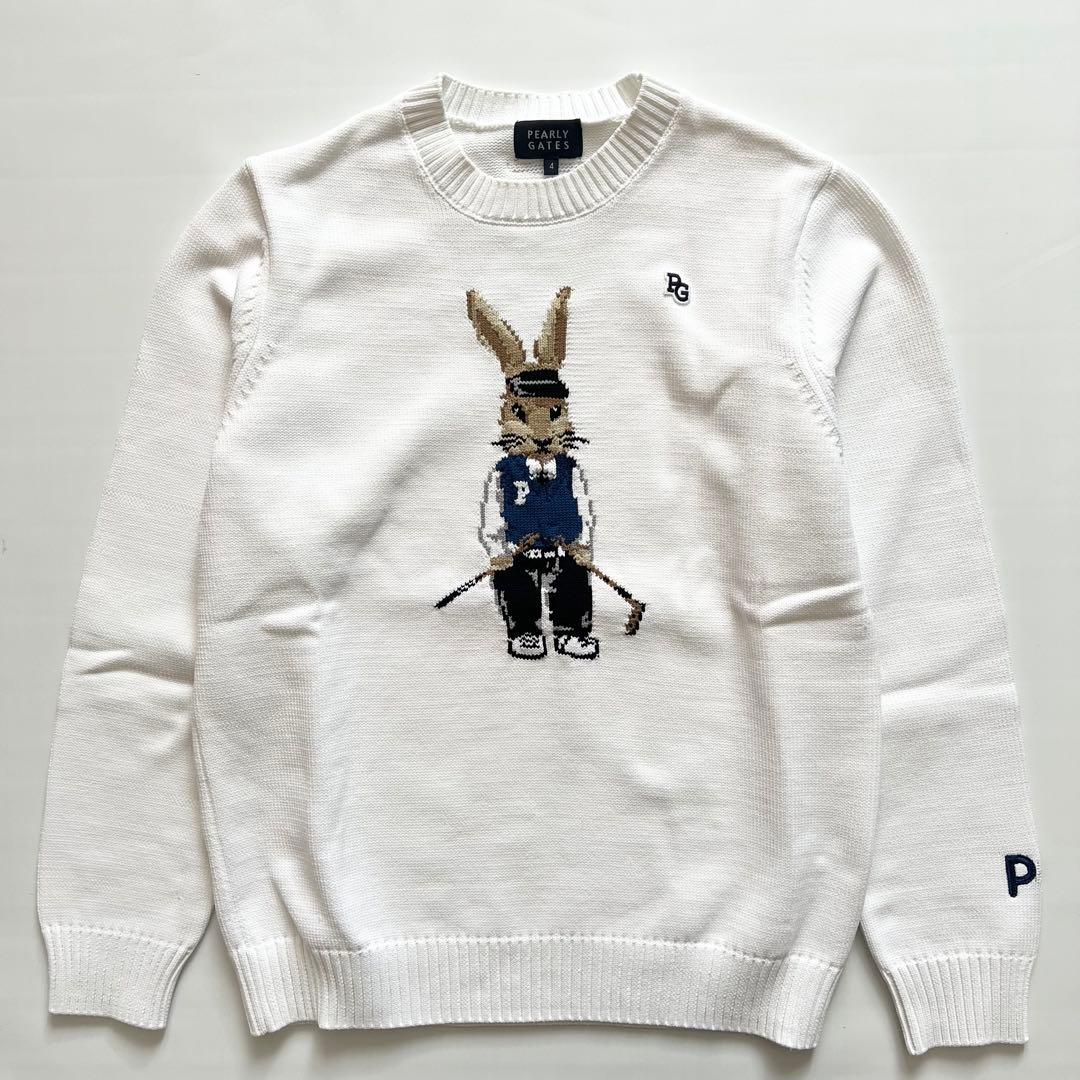 Pearly gates パーリーゲイツ　ラビット　ニット　セーター　うさぎ　白