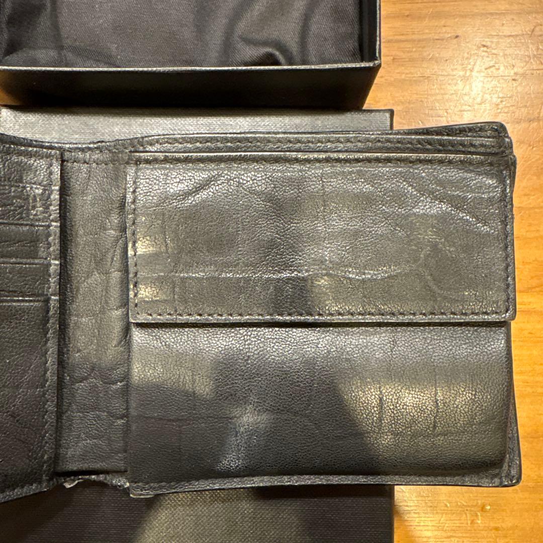 SAINT LAURENT ブラック二つ折り財布