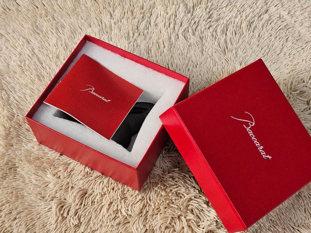 新品 Baccarat クリスタル ラッキーバタフライ BLACK パピヨン