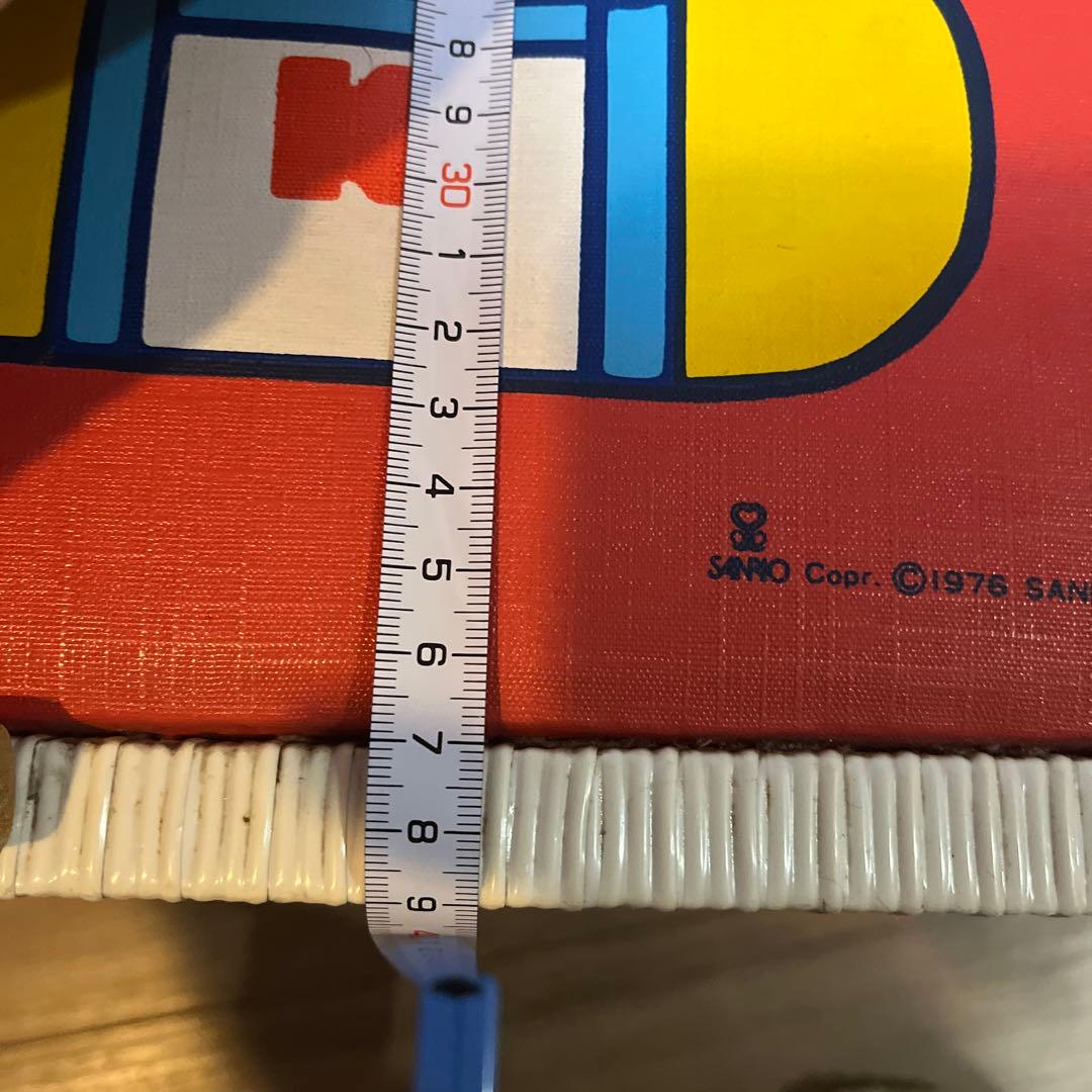 レトロ　ハローキティ　かご　バスケット　サンリオ　収納　籠　昭和　レア編み込み