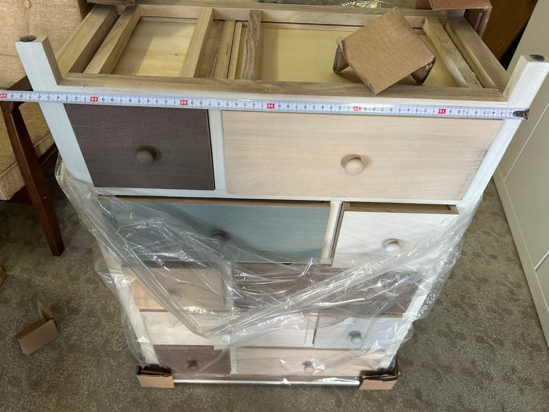 りんご　新品　チェスト5段　ショコラMIP-412MIX おしゃれ