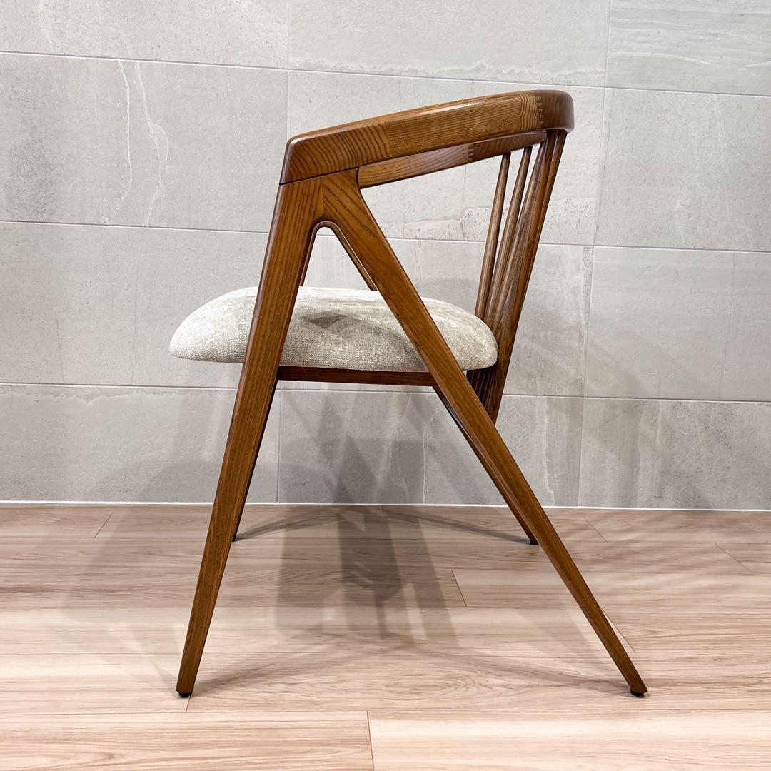 アルモニア／ダイニングチェア (ウォールナット×ベージュ) 1脚