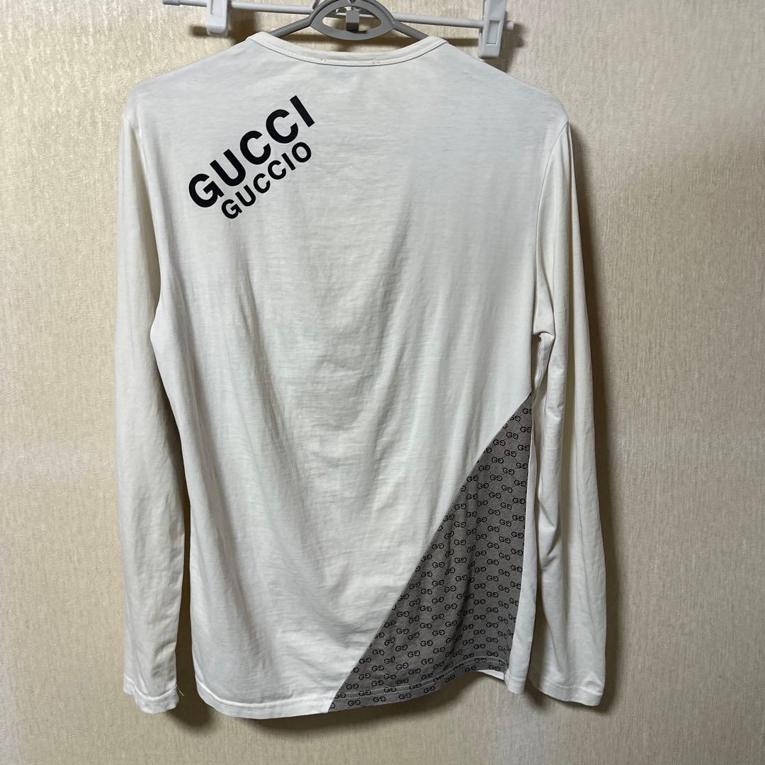 GUCCI ロゴプリント 長袖カットソー M