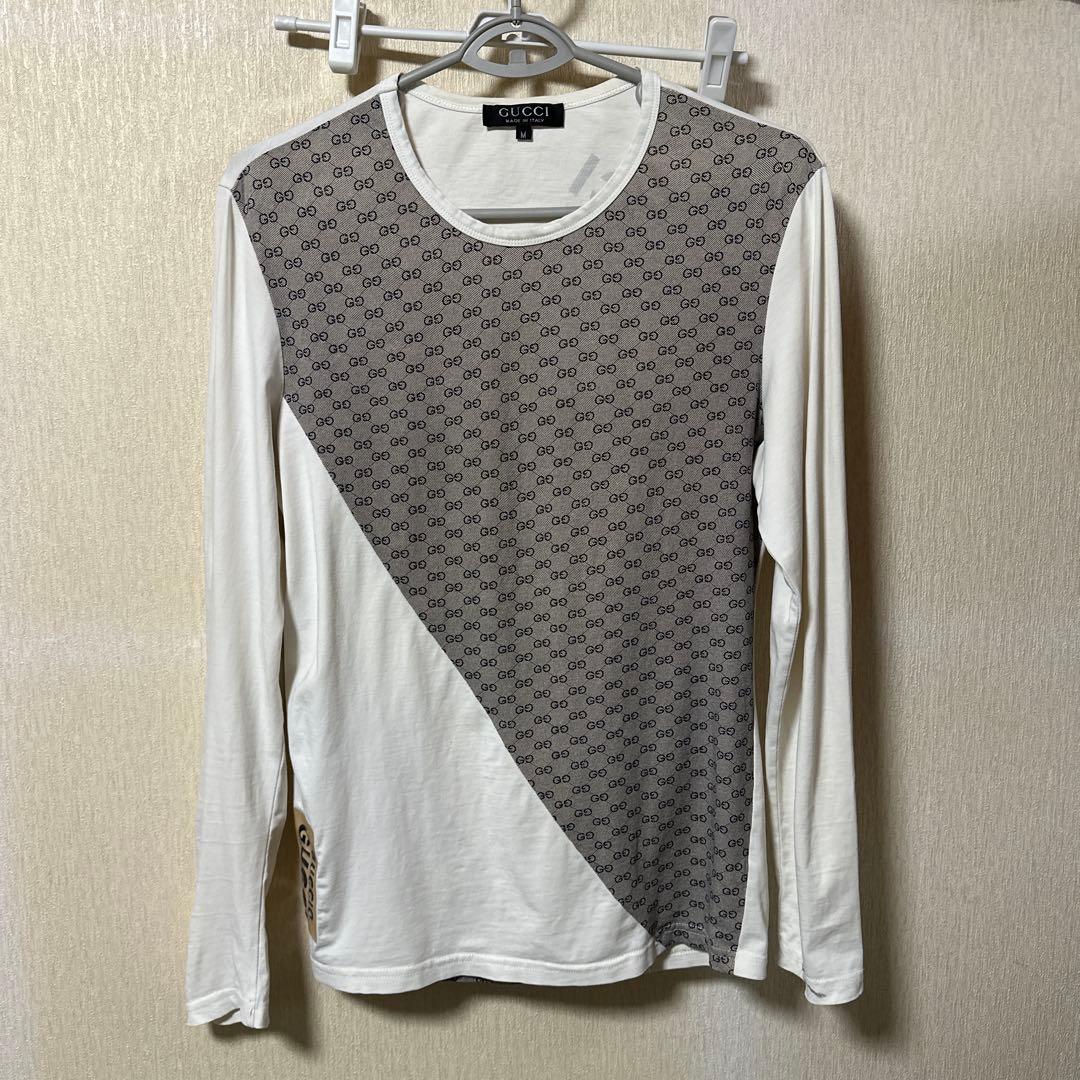 GUCCI ロゴプリント 長袖カットソー M