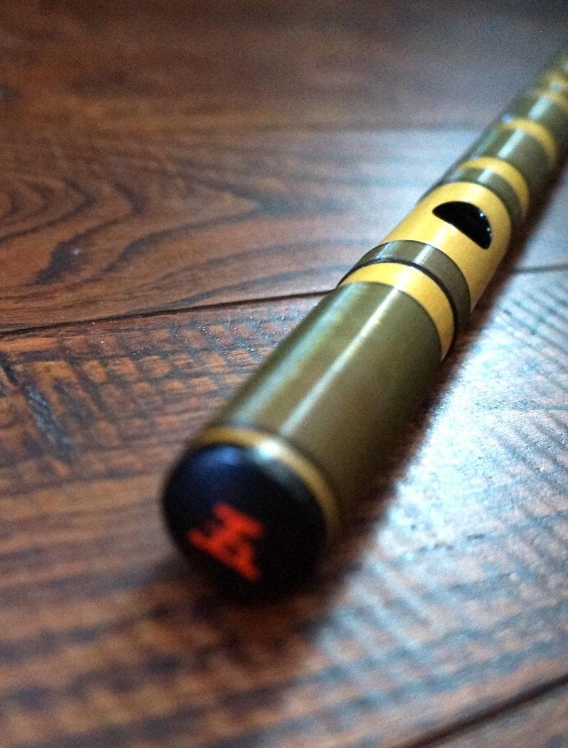 竹笛・横笛・和楽器・六穴・五本調子・祭り笛・巻き有り・美品