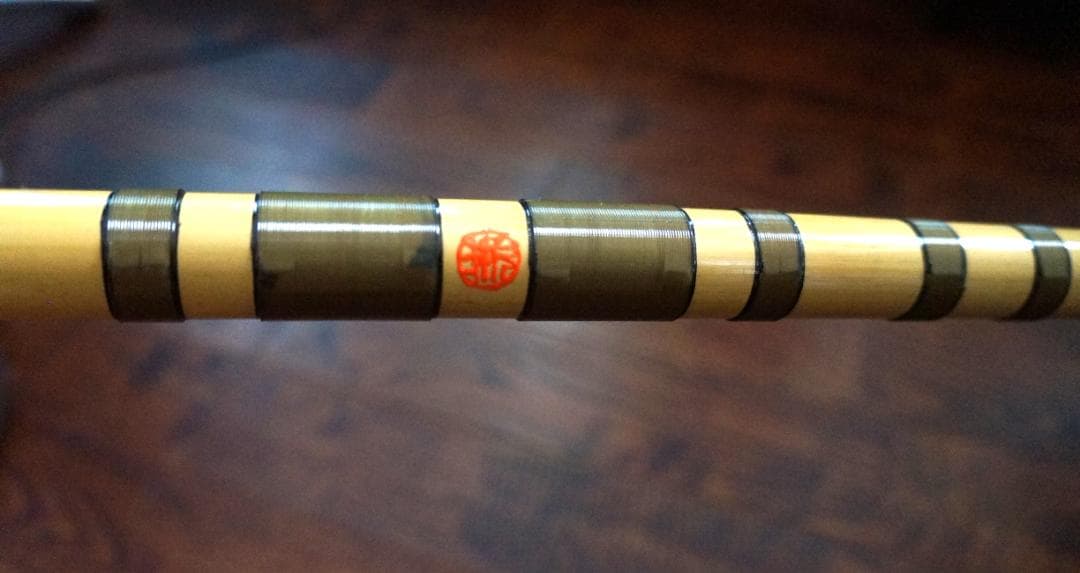 竹笛・横笛・和楽器・六穴・五本調子・祭り笛・巻き有り・美品