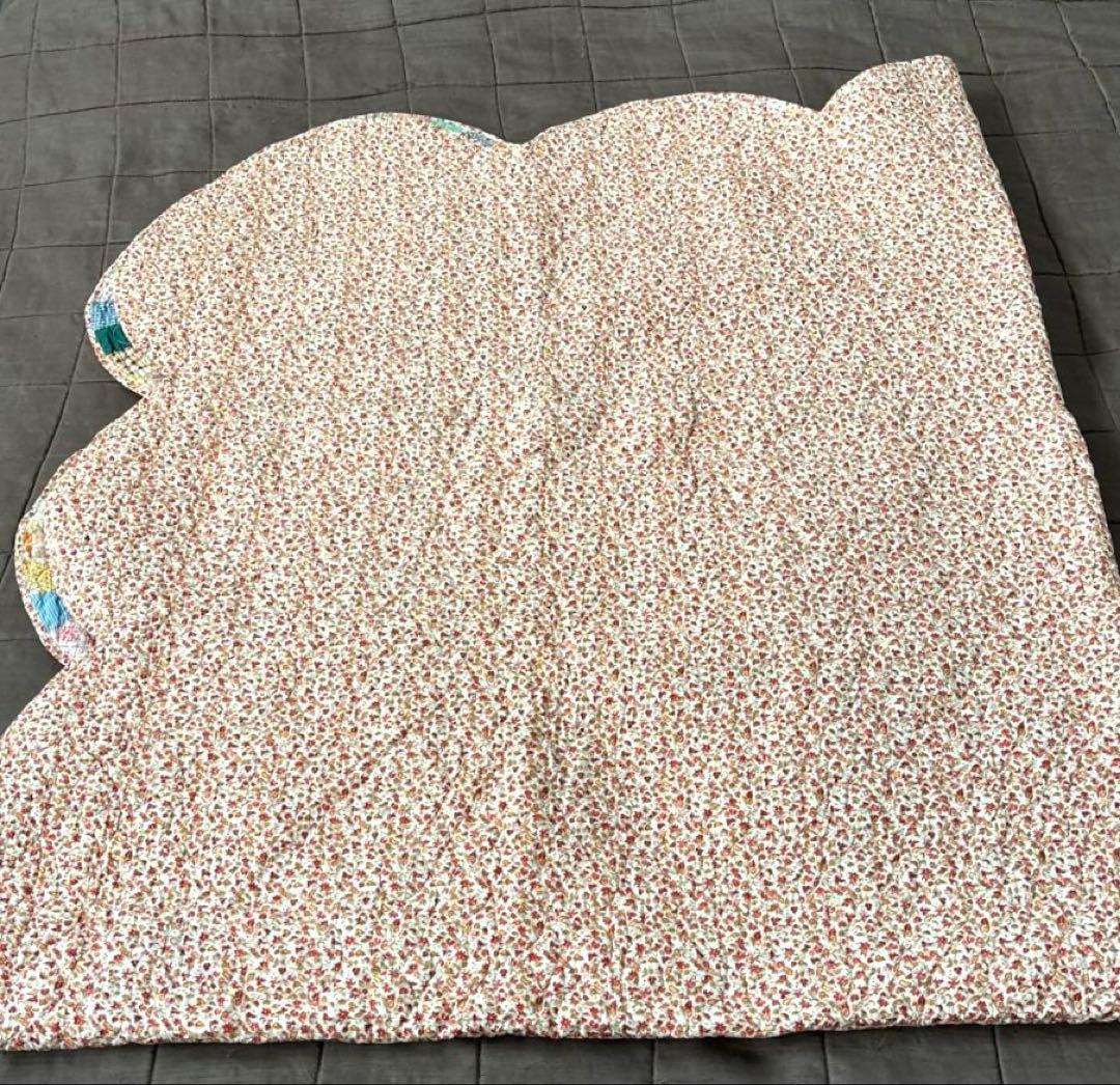 【美品】アメリカンアンティークキルト⭐︎ダブルウエディング 約208×180cm