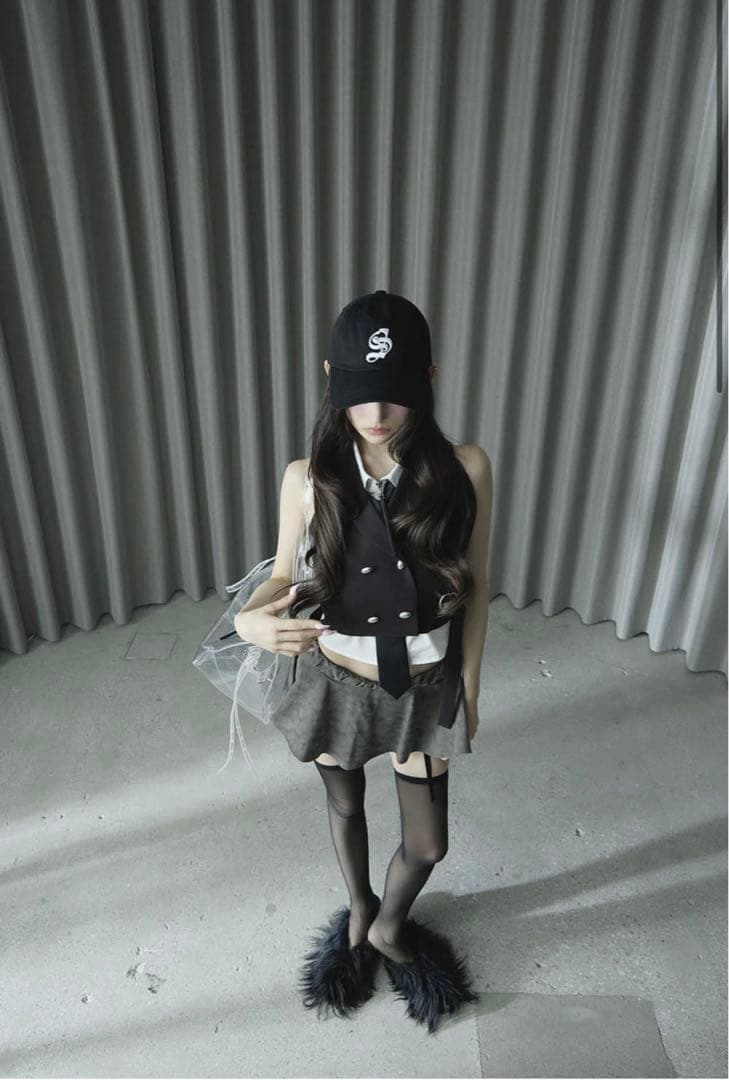 トップス theredthread S ring tailored vest black