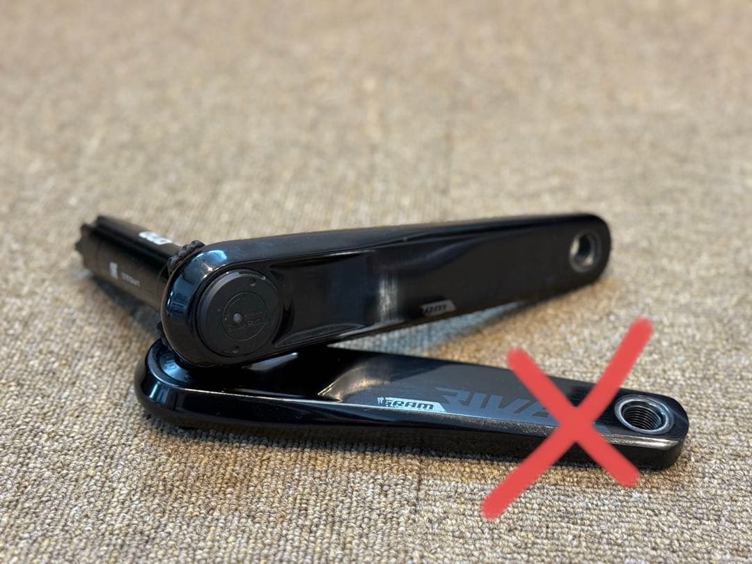 ソ*ド様 SRAM RIVALパワーメーター　dub wide 170mm 左ク