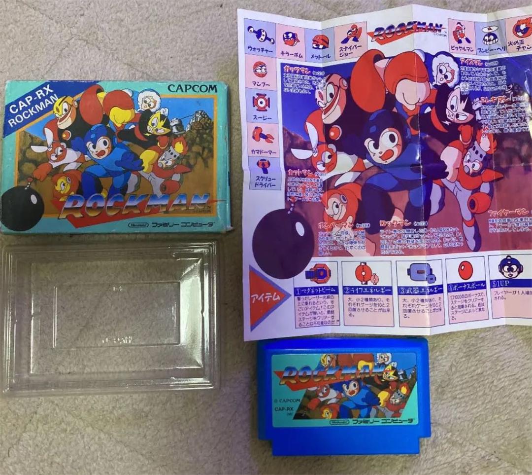 ロックマン　　ファミコン　箱説付き
