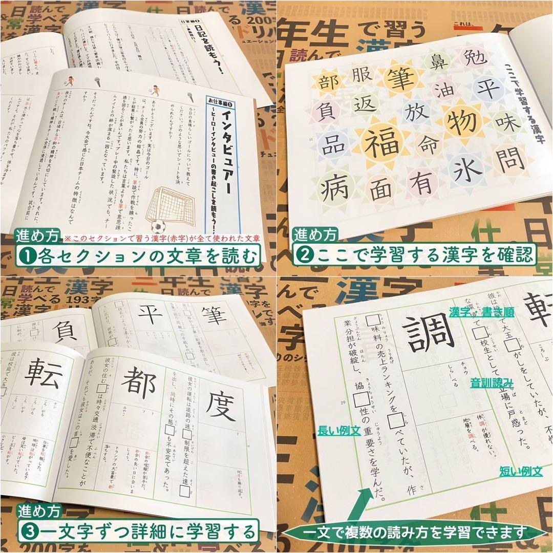 小学生で習う漢字学習セット　ドリル＋漢字カード　フルパッケージ　小学生　入学準備