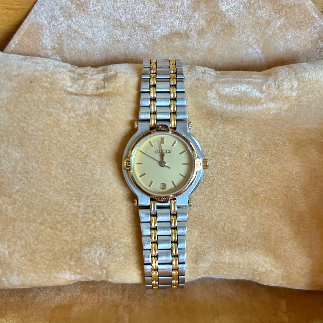 GUCCI グッチ 9000L コンビクォーツ レディース腕時計