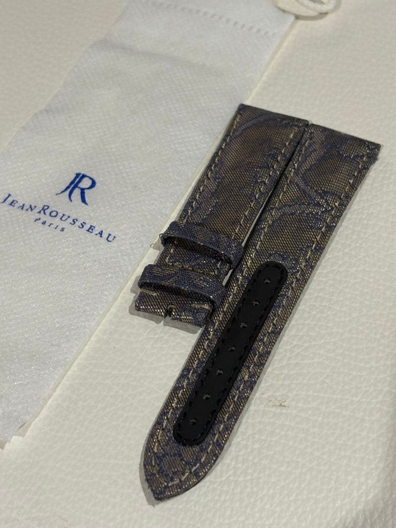 つよし様　ジャン・ルソー kimono時計ベルト 着物 墨流し20-18mm