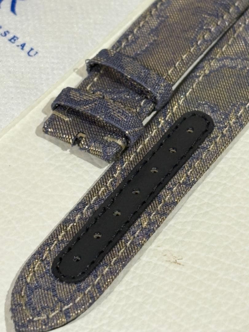 つよし様　ジャン・ルソー kimono時計ベルト 着物 墨流し20-18mm