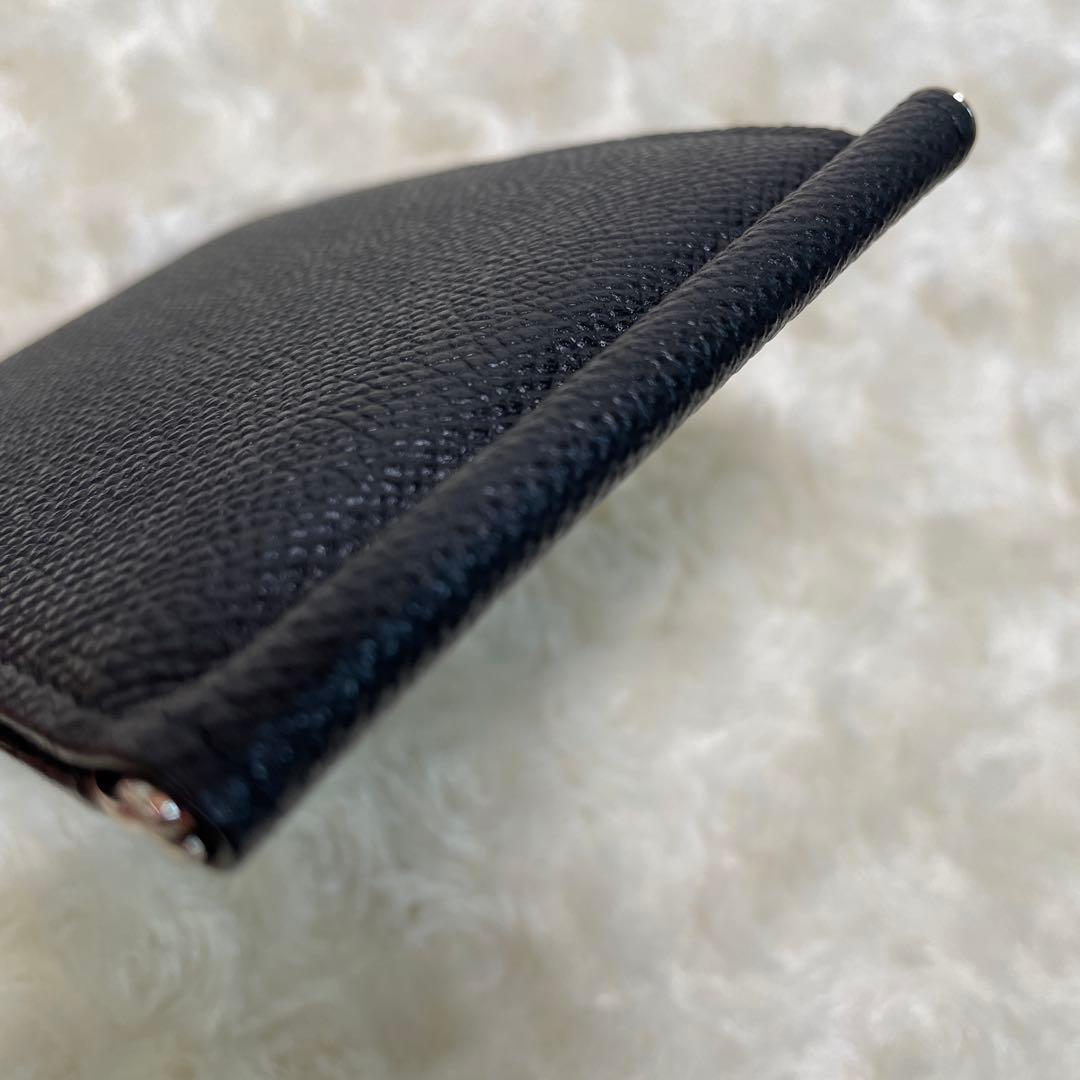 BALLYバリー　新品箱付き　マネークリップウォレット　ブラック無地