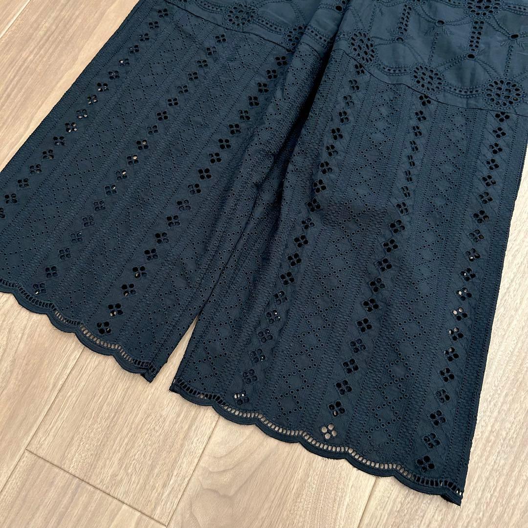 IENA レースオールインワン　ブラックレースアップオールインワン　黒