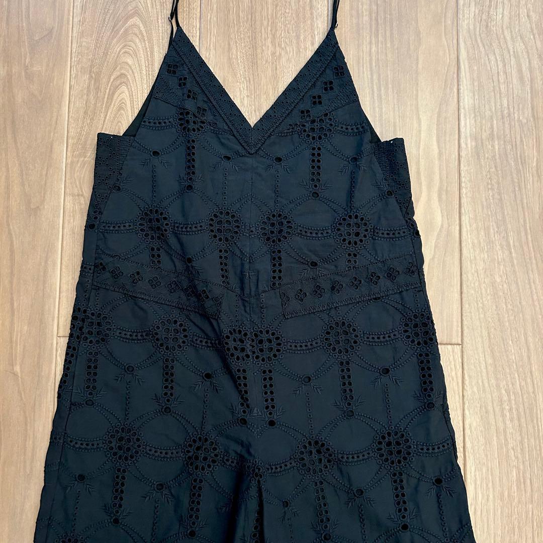 IENA レースオールインワン　ブラックレースアップオールインワン　黒